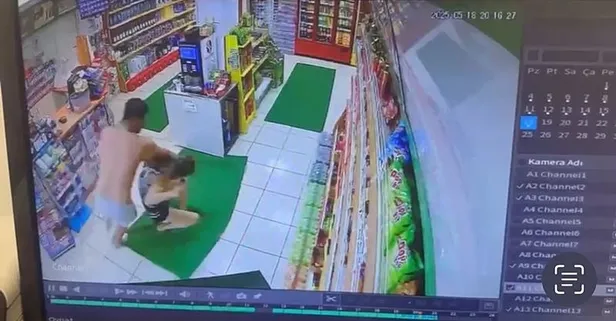 Fethiye’de akaryakıt istasyonunda kadına saldırı! Dehşet anları kamerada