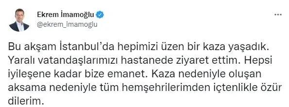 4 metrobüs birbirine girdi, İstanbul facianın eşiğinden döndü İmamoğlu saatler sonra tatil keyfini bırakıp ortaya çıktı-6