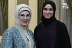 First Lady'ler bir arada! Emine Erdoğan ve Şara'nın eşi ile görüştü