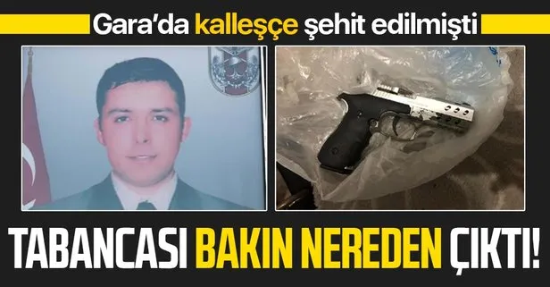 Gara şehidi Uzman Çavuş Hüseyin Sarı’nın tabancası Diyarbakır’daki terör operasyonunda ele geçirildi