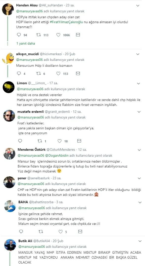 CHP-İYİ Parti-HDP ittifakının adayı Mansur Yavaş'ın 'Fırat Yılmaz Çakıroğlu' paylaşımı isyan ettirdi-3