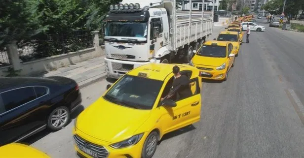 Ankara’da taksi ücretlerine zam! Taksiciler uzun kuyruklar oluşturdu!