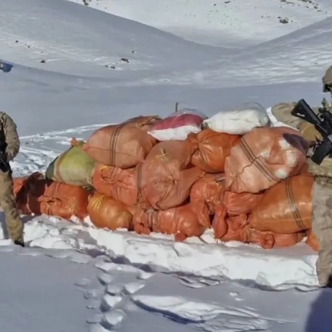 Hakkari’de 378 kilogram, Ağrı’da 773 litre uyuşturucu madde operasyonlarda ele geçirildi