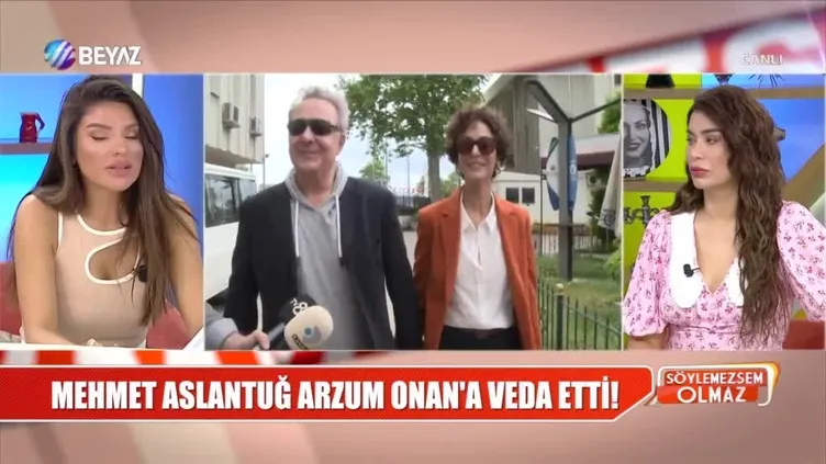 Mehmet Aslantuğ, Arzum Onan’a veda etti!