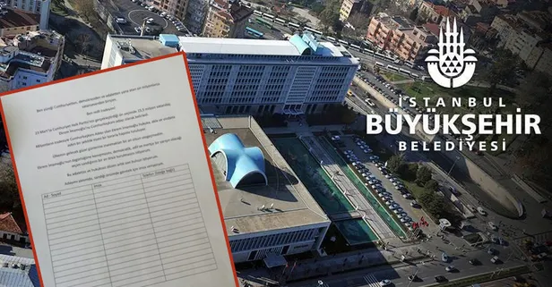 CHP'den İBB ve İSKİ personeline "Ekrem İmamoğlu" baskısı! Zorla imza attırıp fişleme yapıyorlar