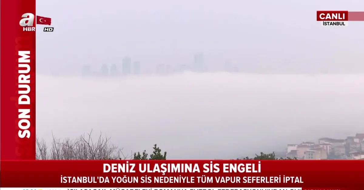 İstanbul’da sis etkili olmaya devam ediyor