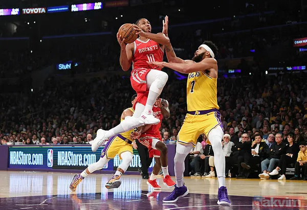 Los Angeles Lakers - Houston Rockets maçında kavga! - 15