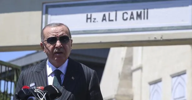 Son dakika: Başkan Erdoğan Cuma namazını Hz. Ali Camii’nde kıldı