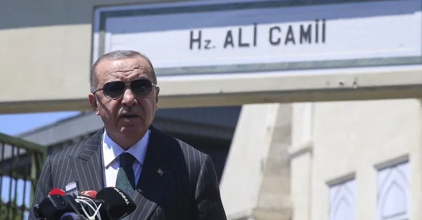 Son dakika: Başkan Erdoğan Cuma namazını Hz. Ali Camii'nde kıldı
