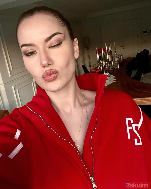 Fahriye Evcen kırmızı bikinisiyle paylaştı! Burak Özçivit’in biricik eşi tüm dikkatleri üzerine topladı! - 9