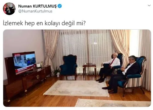 ak-parti-genel-baskanvekili-numan-kurtulmustan-kilicdarogluna-gonderme-izlemek-hep-en-kolayi-degil-mi-1593635133975.jpg AK Parti Genel Başkanvekili Numan Kurtulmuş'tan Kılıçdaroğlu'na gönderme: İzlemek hep en kolayı değil mi?-2