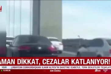 Trafikte hata yapanlar yandı