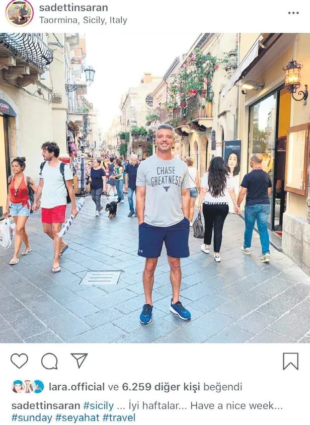 Emina Jahovic’le Sadettin Saran soluğu Sicilya Adası’nda aldı