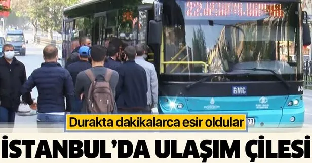 Kısıtlamanın ardından İstanbul’da toplu ulaşımda yoğunluk yaşandı