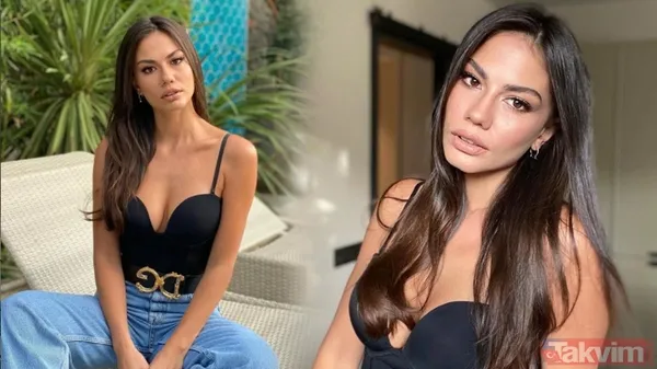 Demet Özdemir derin yırtmaç ve beline kadar sırt dekoltesiyle tupturuncu! Acun Ilıcalı projesi olduğu iddia edilmişti - 1