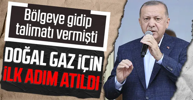 Başkan Erdoğan talimatı vermişti... Bozkurt'a doğal gaz için ilk adım atıldı