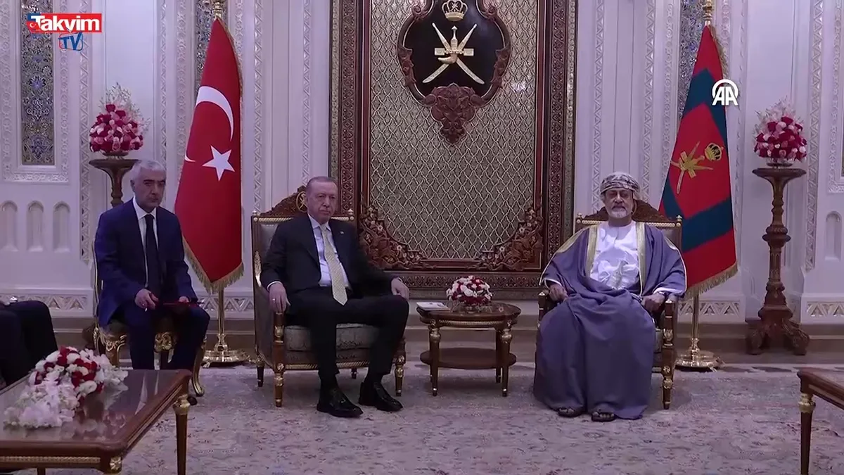 Başkan Erdoğan Umman Sultanı Heysem bin Tarık ile görüştü