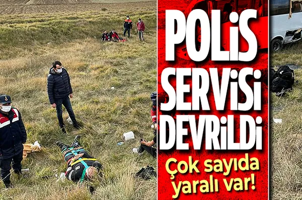Son dakika: Kastamonu'da polis servisi devrildi! Yaralılar var!-1