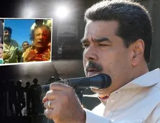 Maduro’ya Kaddafi fotoğrafıyla tehdit!