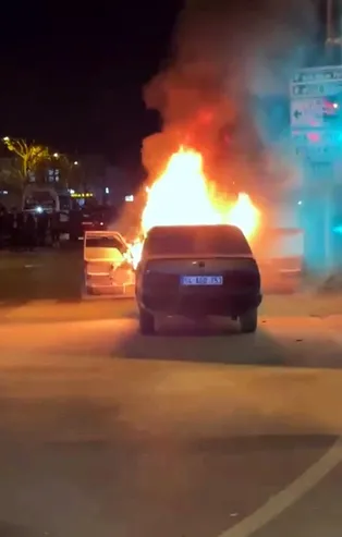 Sakarya'da panik anları! Bir anda alev topuna döndü