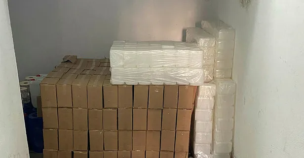 İstanbul Ataşehir'de sahte alkol imalathanesine baskın!
