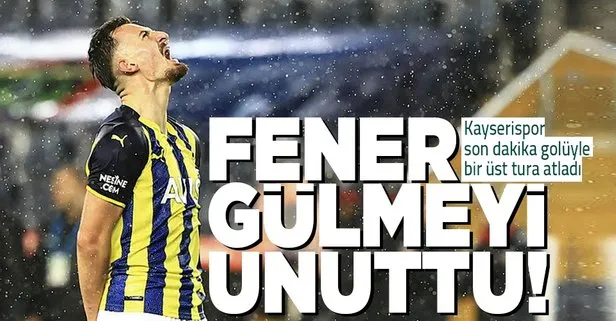 Fenerbahçe evinde Kayserispor'a yenilerek kupadan elendi
