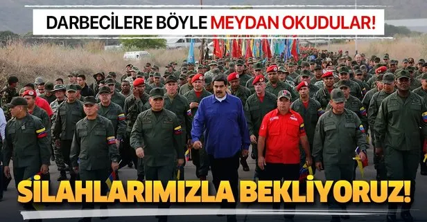 Silahlarımızı aldık bekliyoruz