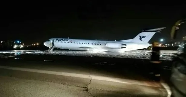 SON DAKİKA... İran’da yolcu uçağında yangın