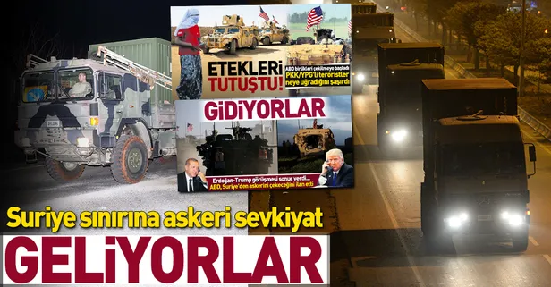 Suriye sınırına askeri sevkiyat