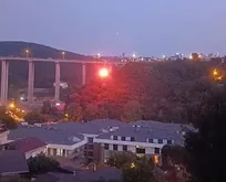 Beykoz’da orman yangını kamerada! Kısa sürede söndürüldü | İşaret fişeği atan şüpheli tutuklandı