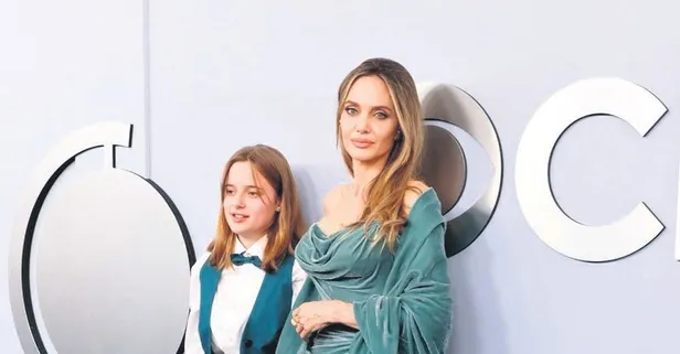 Angelina Jolie'nin kariyerinde bir ilk: Kızı Vivienne yalnız bırakmadı