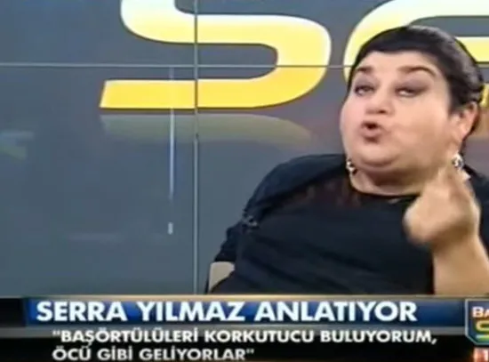 Başörtülülere hakaret eden Serra Yılmaz La Prima Pietra filminde çarşaf giydi-2