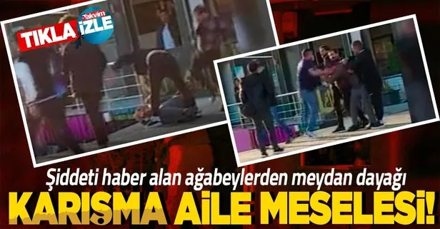 Avcılar’da eşini döven adama meydan dayağı