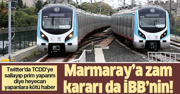 Son dakika: TCDD'den Marmaray'a zam açıklaması: Karar UKOME'nin