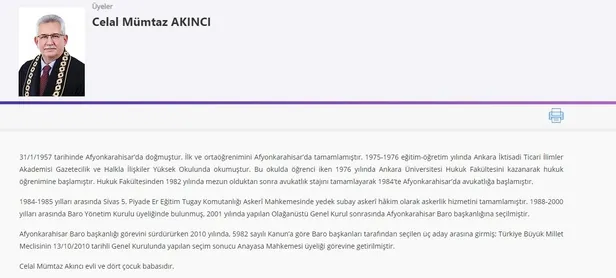 Son dakika: Uyuşmazlık Mahkemesi Başkanlığına Anayasa Mahkemesi Üyesi Celal Mümtaz Akıncı seçildi (Celal Mümtaz Akıncı kimdir?)-1