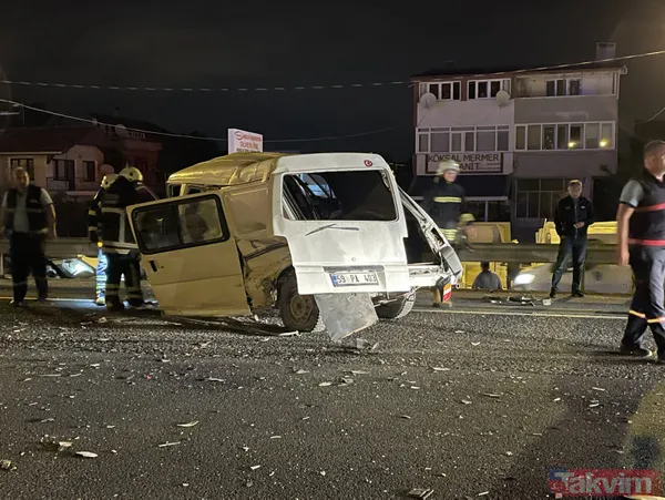 Tekirdağ'ın Marmaraereğlisi ilçesinde zincirleme kaza! 3 araç çarpıştı, 5 yaralı - 5