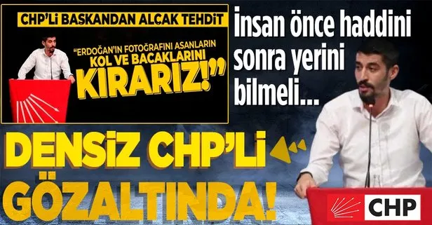 CHP Denizli Gençlik Kolları Başkanı Tugay Odabaşıoğlu, Başkan Recep Tayyip Erdoğan’a hakaretten gözaltına alındı!