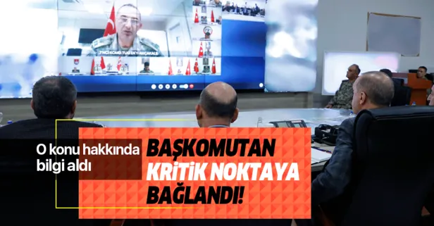 Başkan Erdoğan, Barış Pınarı Harekat bölgesine video konferans sistemiyle bağlandı