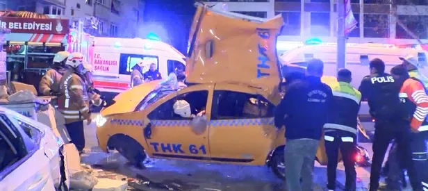Taksi takla attı: 3’ü ağır 4 yaralı