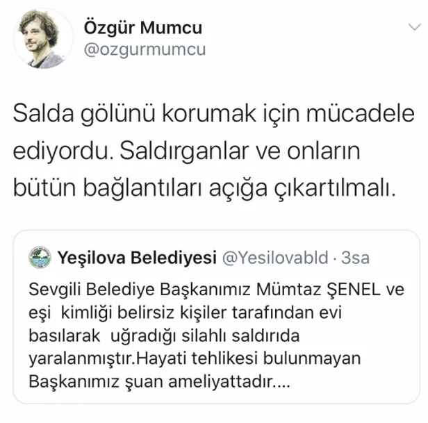 Yalan terörü bu defa Salda Gölü üzerinden yapıldı! Yeşilova Belediye Başkanı Mümtaz Şenel’in saldırıya uğramasını Salda Gölü’ne bağladılar!-9