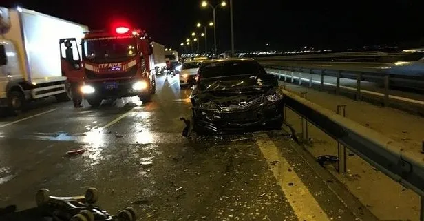 TEM’de zincirleme kaza: 1’i bebek 5 yaralı! Kalbi duran bebek hayata döndürüldü