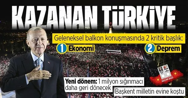 Başkan Erdoğan’dan Külliye’deki balkon konuşmasında önemli açıklamalar