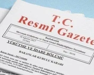 Son dakika: Cumhurbaşkanı kararları Resmi Gazetede