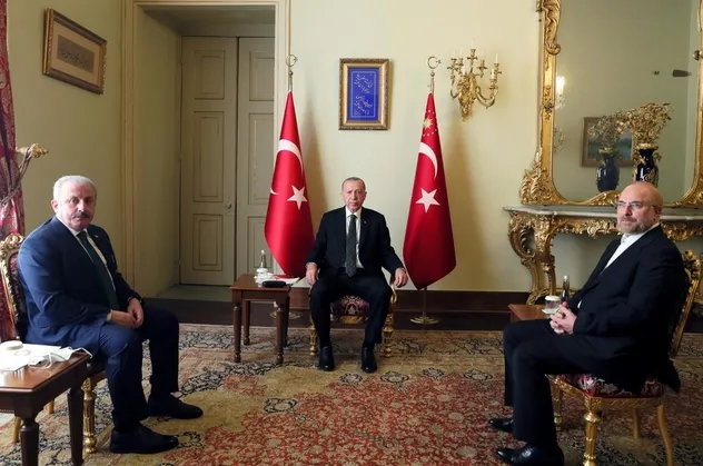 Başkan Erdoğan İran Meclis Başkanı Galibaf'ı kabul etti