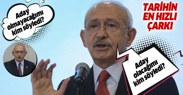 CHP Genel Başkanı Kemal Kılıçdaroğlu çark etti: Cumhurbaşkanlığı adaylığım gündemde değil