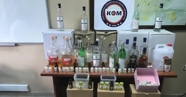 Son dakika: Mersin'de sahte içki operasyonu