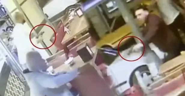 Börekçide dehşet anları! Saniye saniye kaydedildi