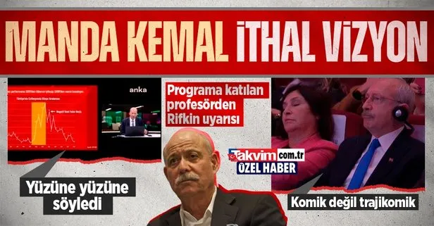 Manda Kemal ithal vizyon! CHP’nin programına katılan profesörden Kılıçdaroğlu’na ’Jeremy Rifkin’ uyarısı: Yüzüne yüzüne söyledi