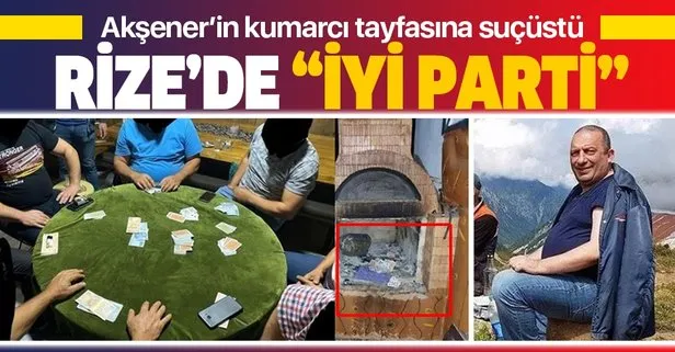 Rize İYİ Parti İl Başkan Yardımcısı Şinasi Yıldız’ın evine kumar baskını! Jandarma suçüstü yakaladı