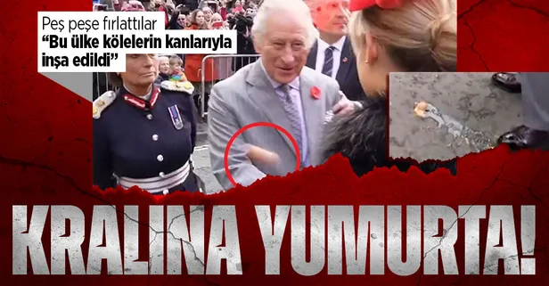 İngiltere Kralı 3. Charles ve eşi Kraliçe Camilla'ya yumurta fırlatıldı!